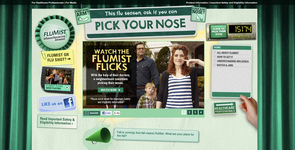 Nominee - FluMist – “I Pick My Nose”
