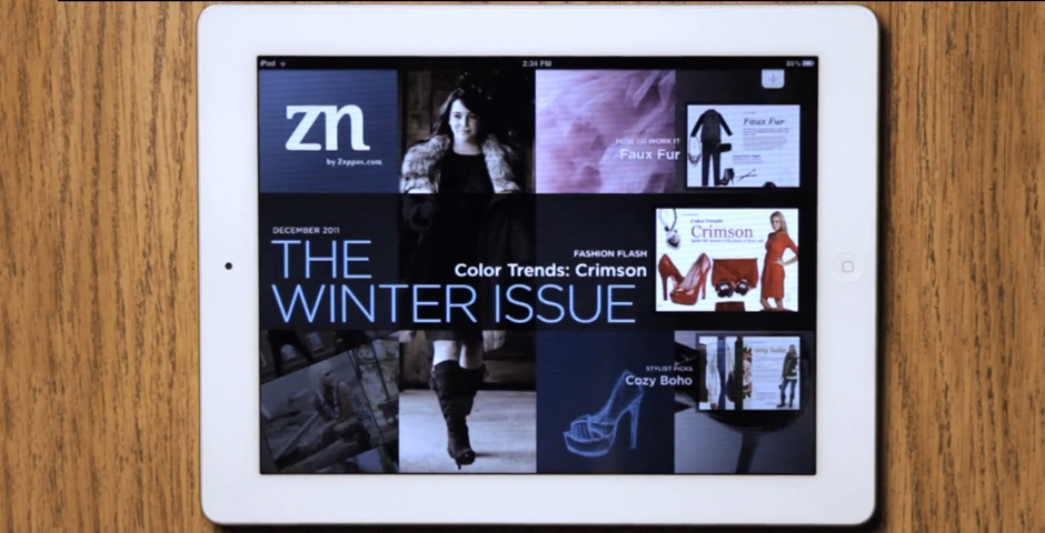 Nominee - Zappos ZN Magazine for iPad