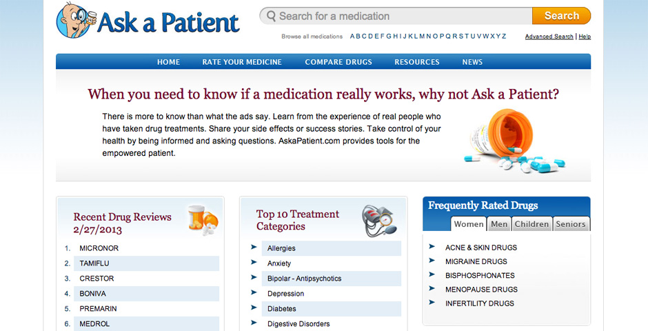 Webby Award Winner - Ask A Patient