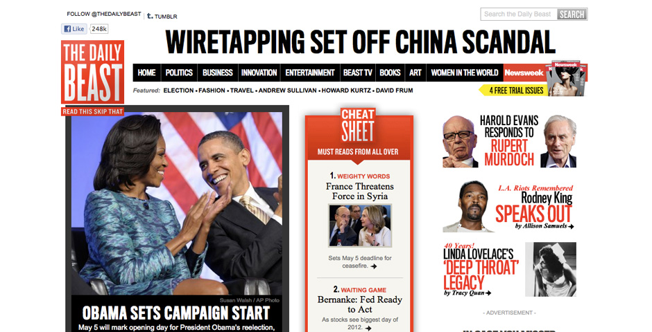 Webby Award Winner - The Daily Beast