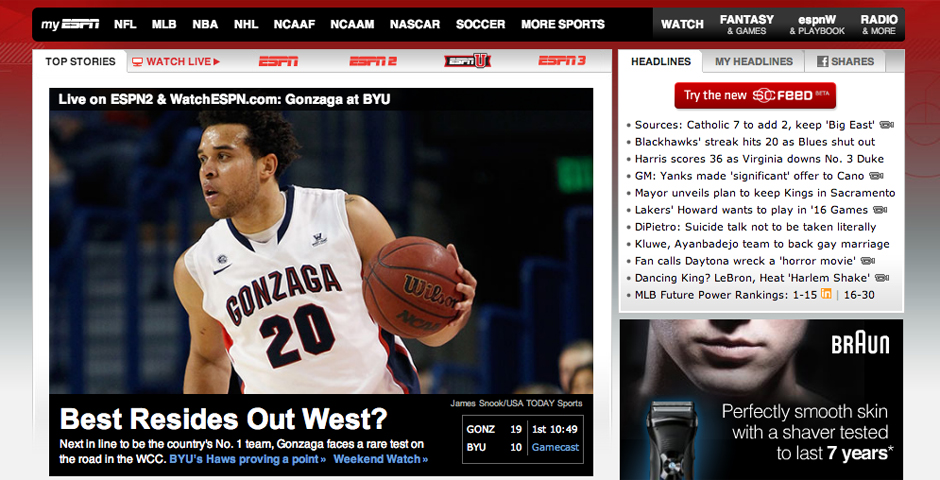 People's Voice / Webby Award Winner - ESPN.com