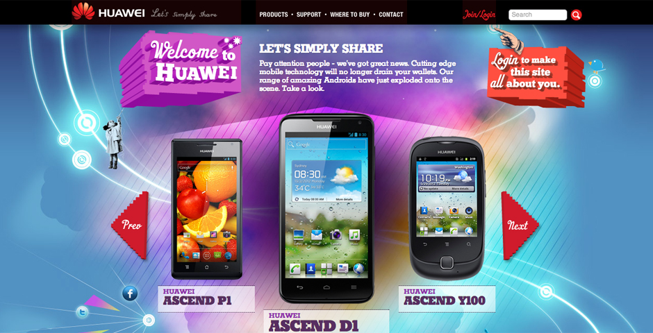 Webby Award Winner - Huawei Mobiles
