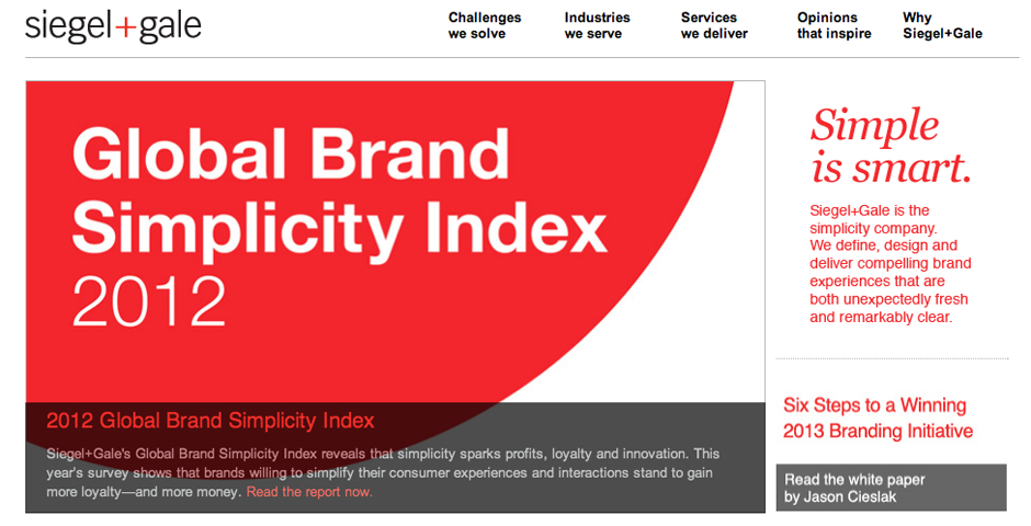 Nominee - Communicating Simplicity Through Website Redesign