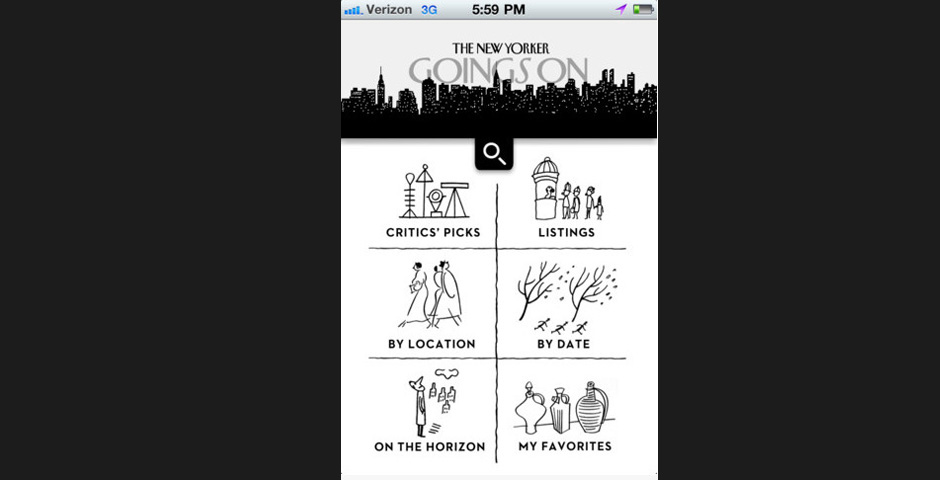 Nominee - Goings On: The New Yorker