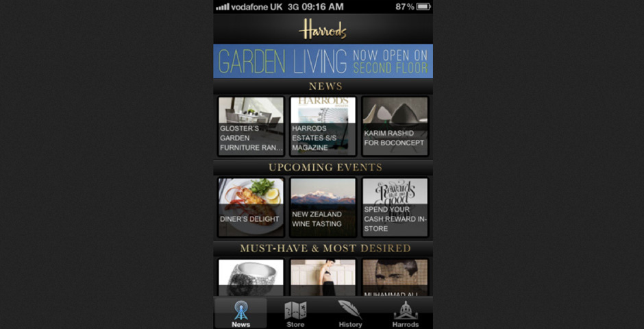 Nominee - Harrods Store App