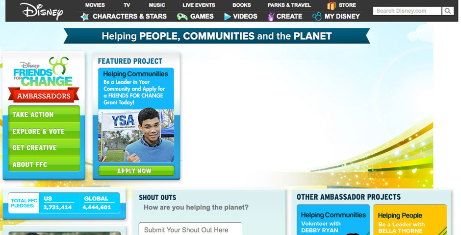 Nominee - Disney Friends for Change Games