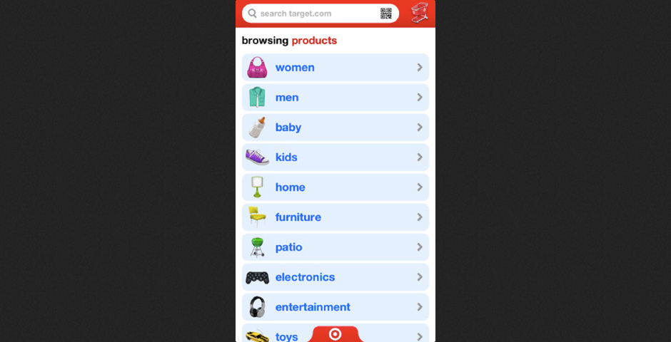 People's Voice / Webby Award Winner - Target iPhone App