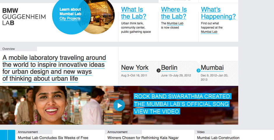 Nominee - BMW Guggenheim Lab