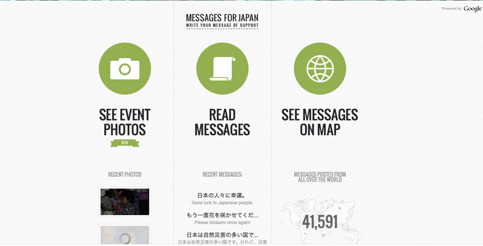 - Messages for Japan