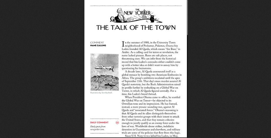 Nominee - The New Yorker iPad app