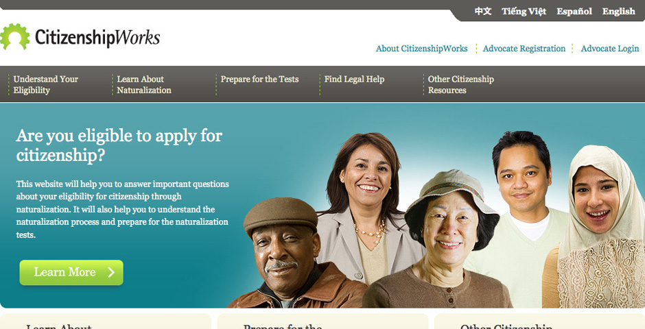 People's Voice / Webby Award Winner - CitizenshipWorks