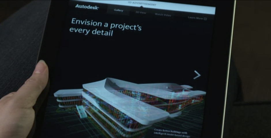 Nominee - Autodesk 3D iPad Ad