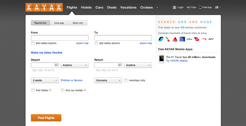 People's Voice / Webby Award Winner - KAYAK.com