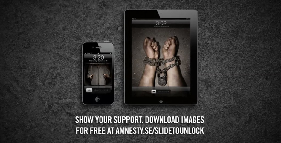 Honoree - Amnesty – Slide to unlock
