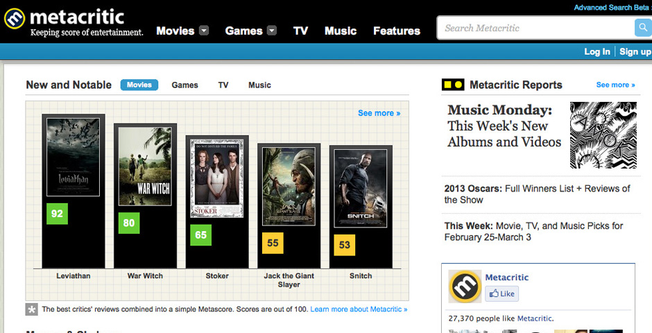 - Metacritic