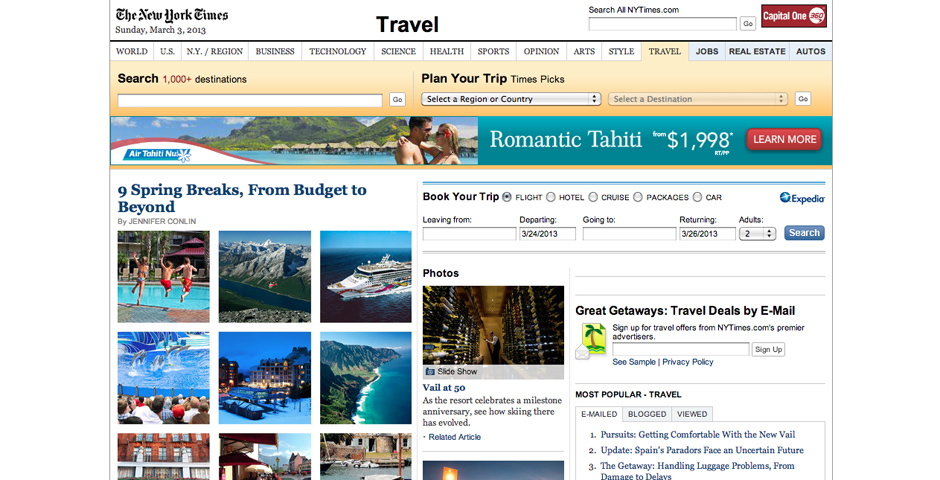 Nominee - Travel – The New York Times