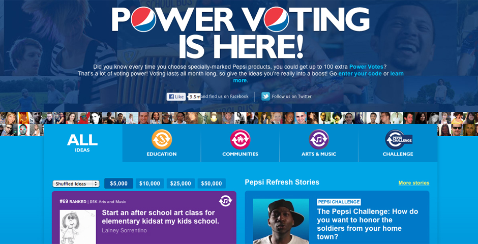 Nominee - Pepsi Refresh Project