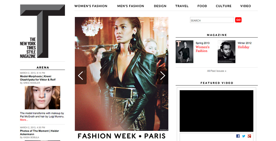 Nominee - T: The New York Times Style Magazine