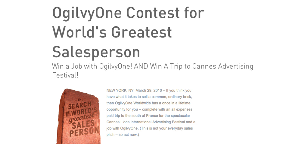 Nominee - Search for the World’s Greatest Salesperson