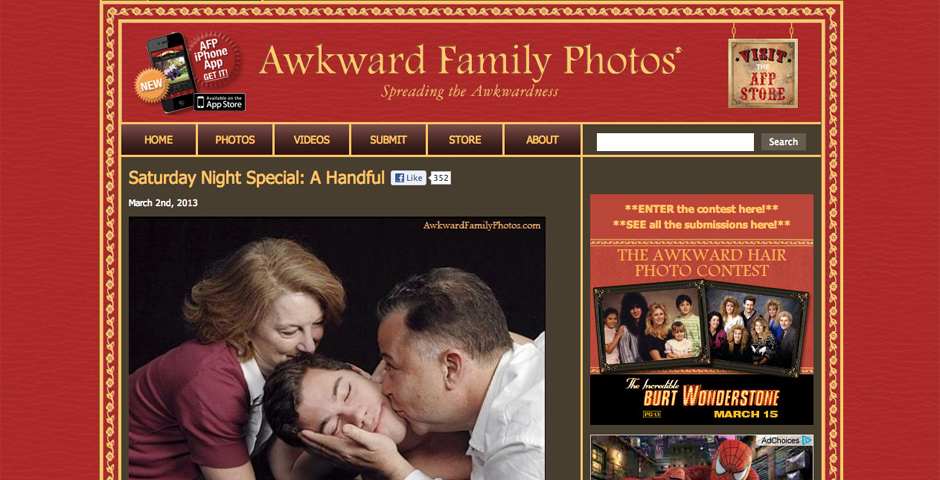 People's Voice / Webby Award Winner - Awkward Family Photos