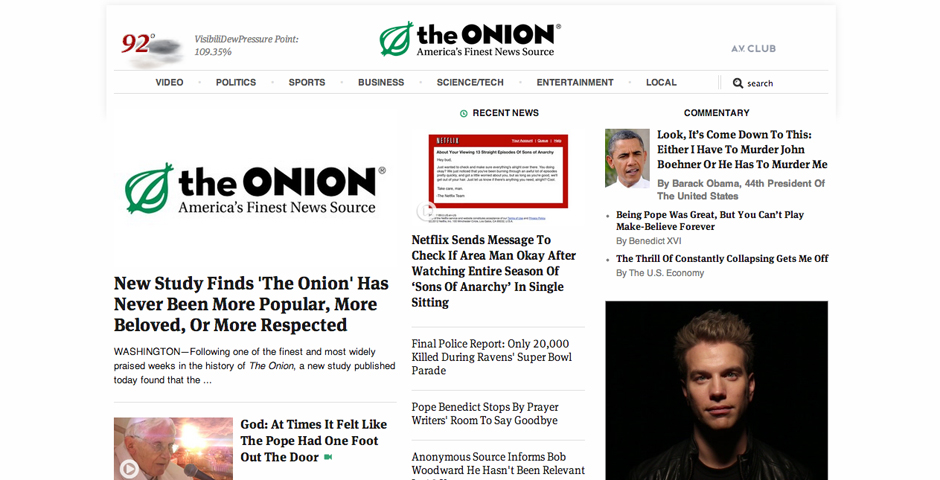 Nominee - The Onion