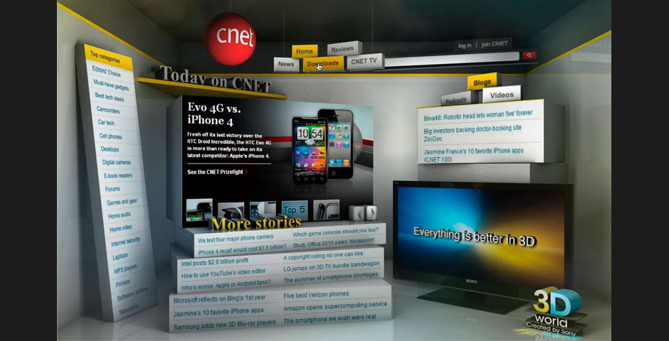 People's Voice - Sony “Everything Is Better In 3D” Page Takeover