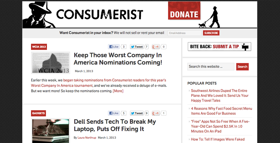 Nominee - The Consumerist
