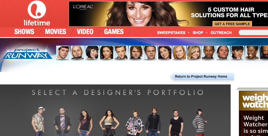 Nominee - Project Runway Designer Portfolio