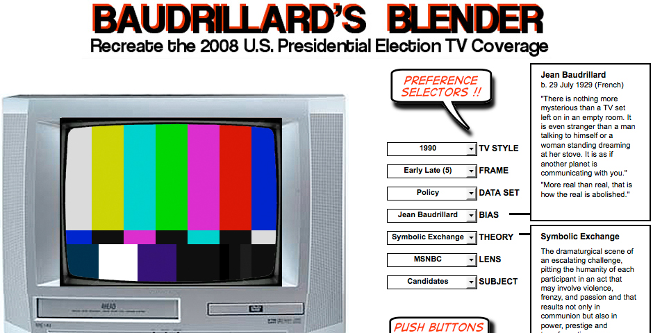 Nominee - Baudrillard’s Blender