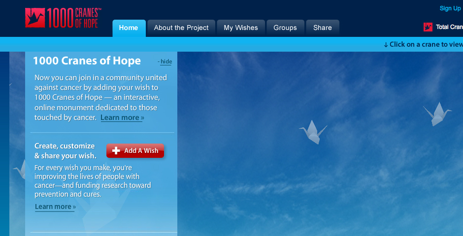 Nominee - Millennium 1000 Cranes of Hope Project