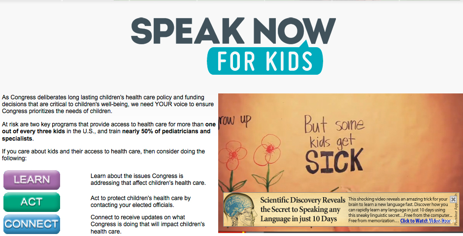 People's Voice - Speak Now For Kids