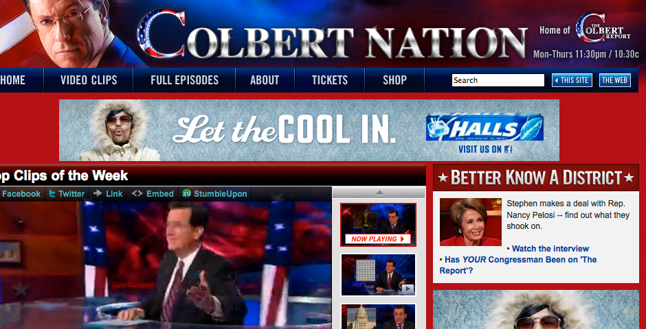 People's Voice / Webby Award Winner - Colbert Nation