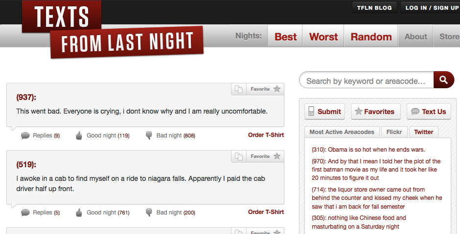 People's Voice - Texts From Last Night