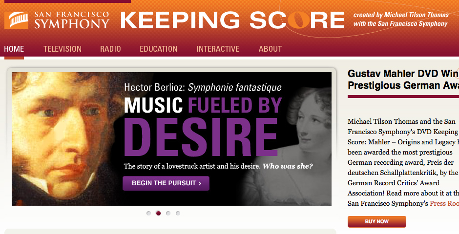 Nominee - San Francisco Symphony’s Keeping Score