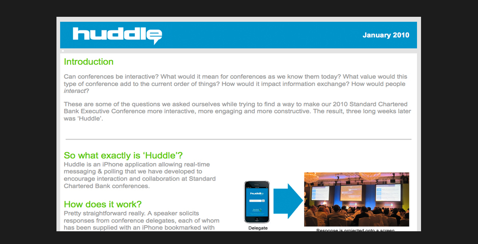Honoree - Huddle!