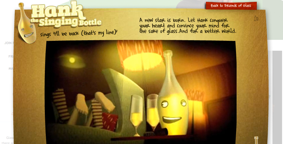 Webby Award Winner - Hank The Singing Bottle