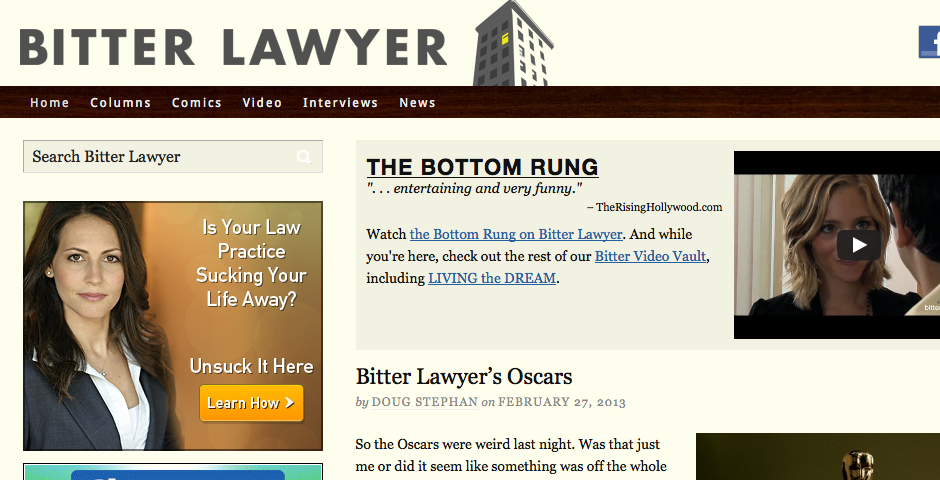 Webby Award Winner - BITTER LAWYER