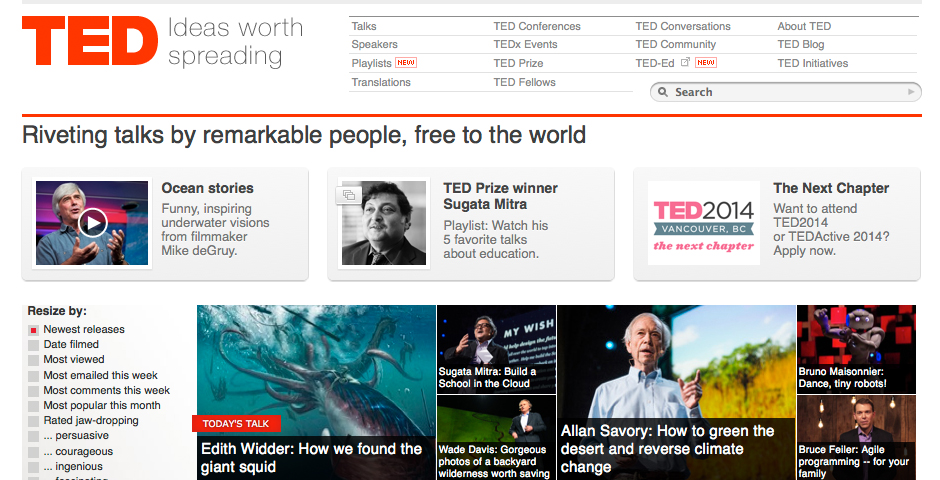 People's Voice / Webby Award Winner - TED.com