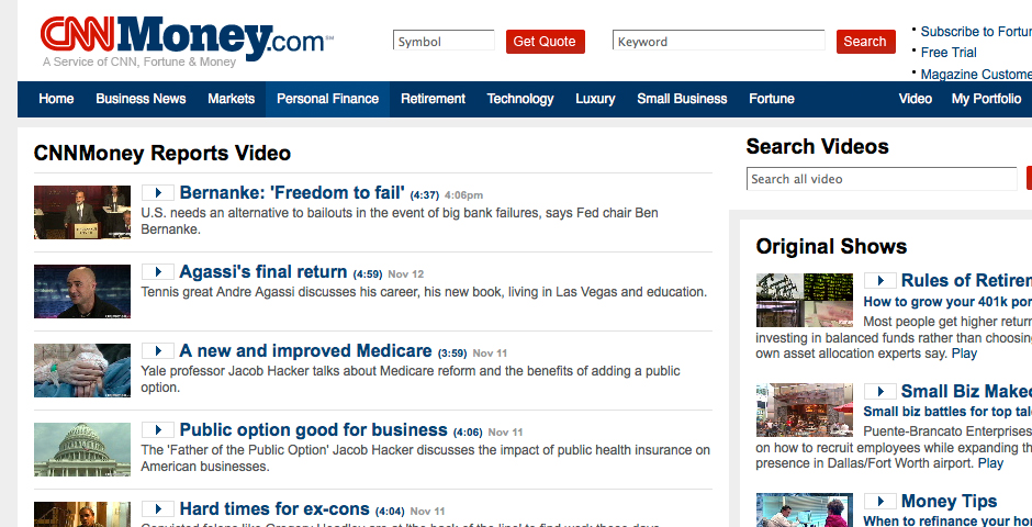 Nominee - CNNMoney Reports
