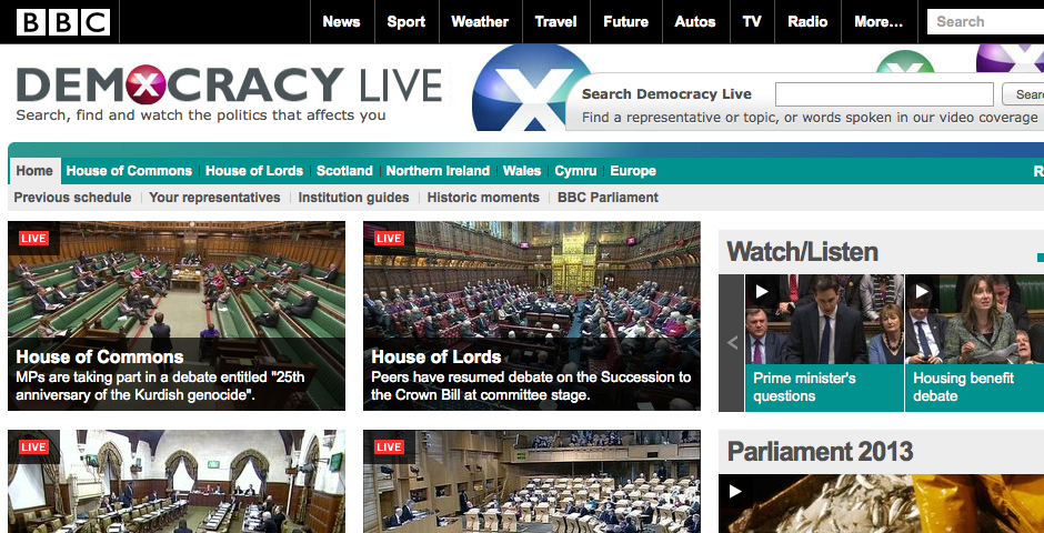 Nominee - BBC Democracy Live