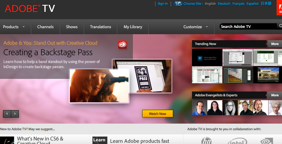 Nominee - Adobe TV