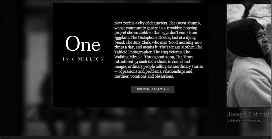Nominee - One in 8 Million