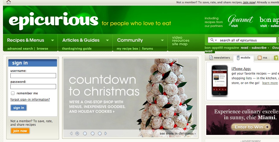 Nominee - epicurious.com