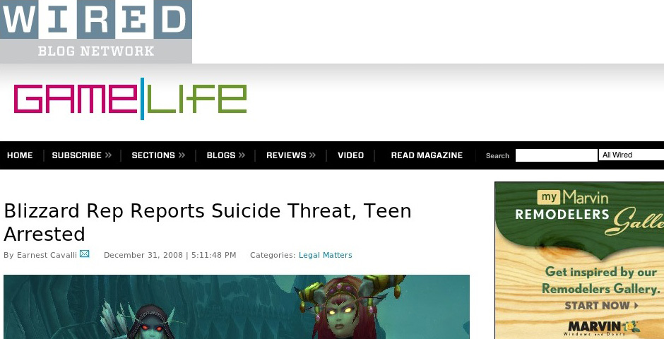 Nominee - GameLife Blog on Wired.com