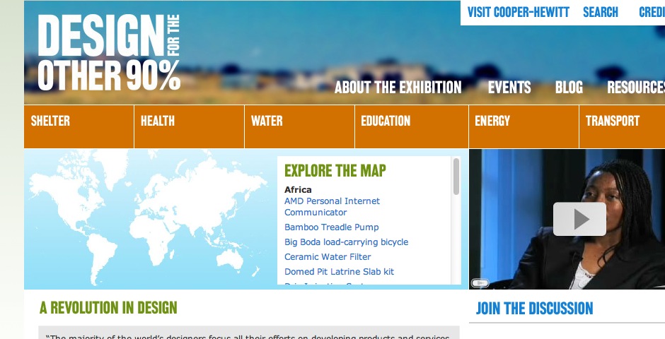 Webby Award Winner - Design for the Other 90%
