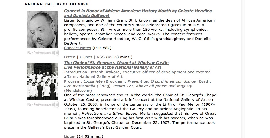 Nominee - National Gallery of Art Podcasts