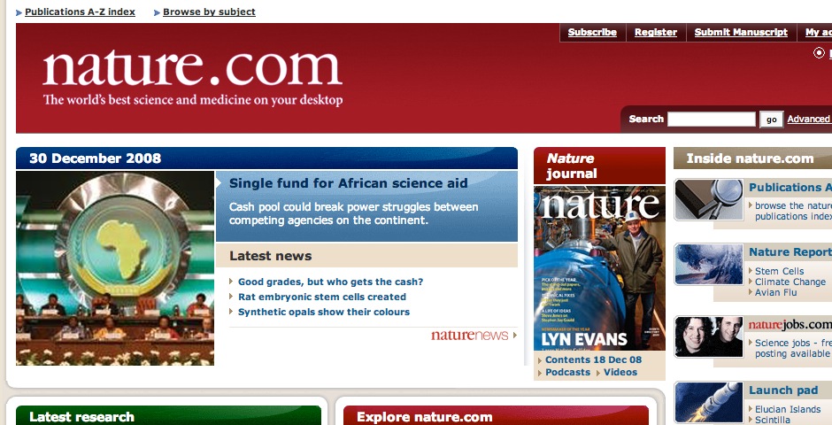 Webby Award Winner - nature.com