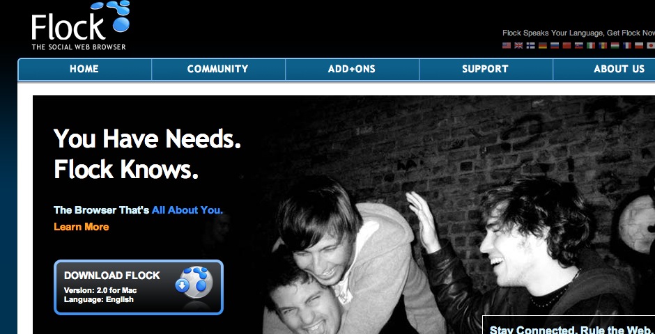 Webby Award Winner - Flock The Social Web Browser