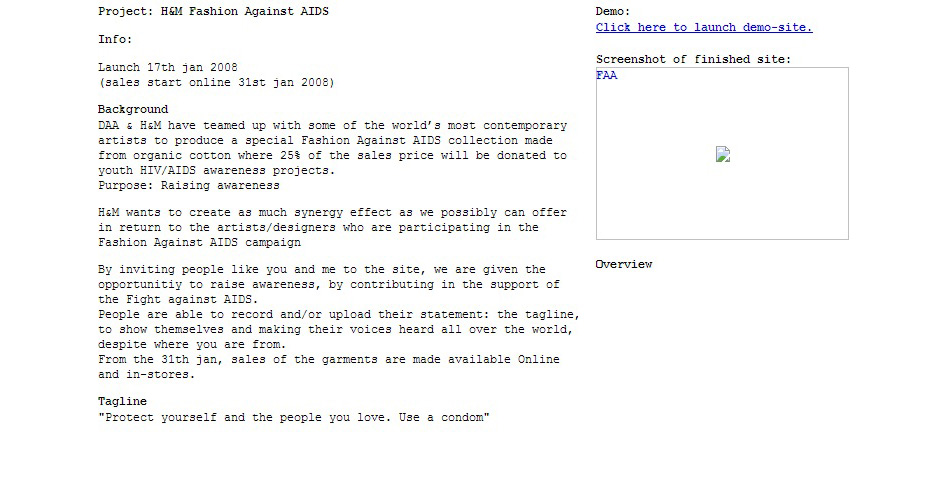 Nominee - H&M – Fashion Against AIDS