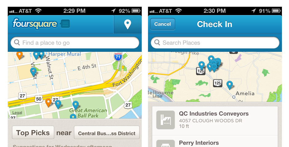 People's Voice / Webby Award Winner - foursquare